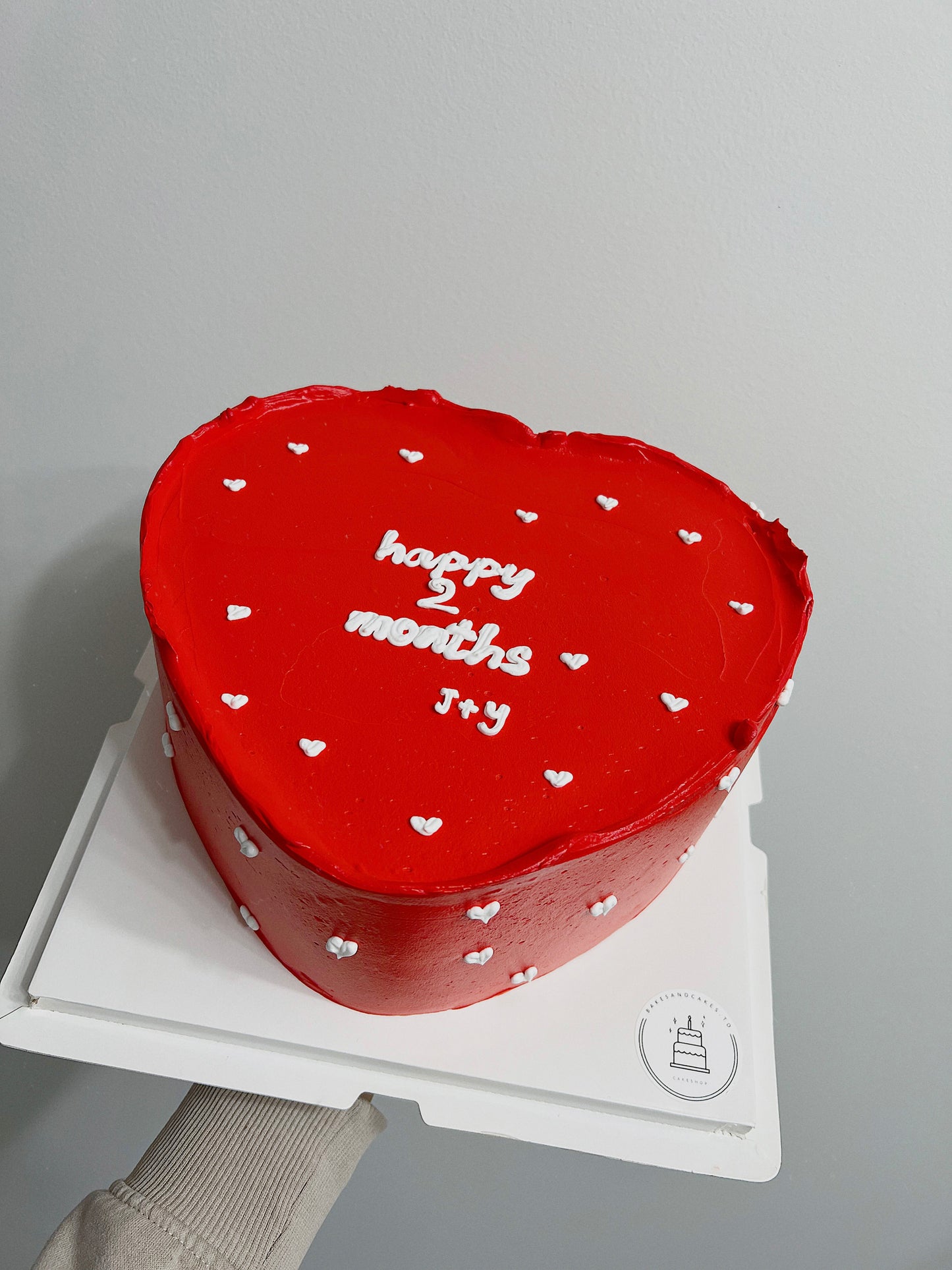 Red Heart Cake