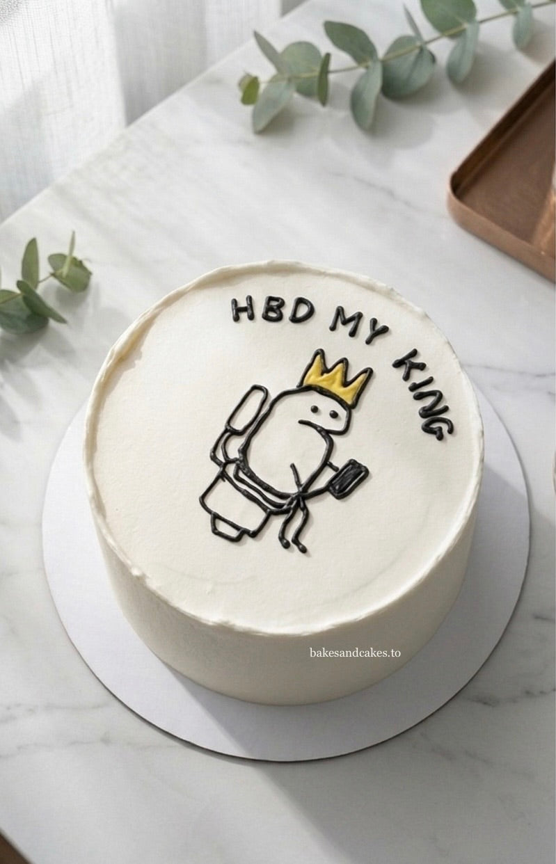 HBD MY KING Doodle