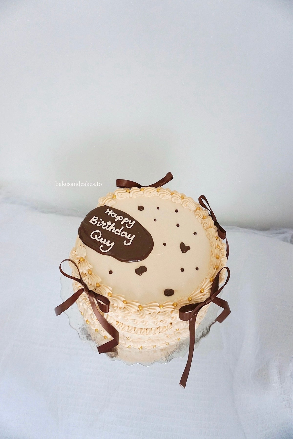 Mocha Ribbon Cake