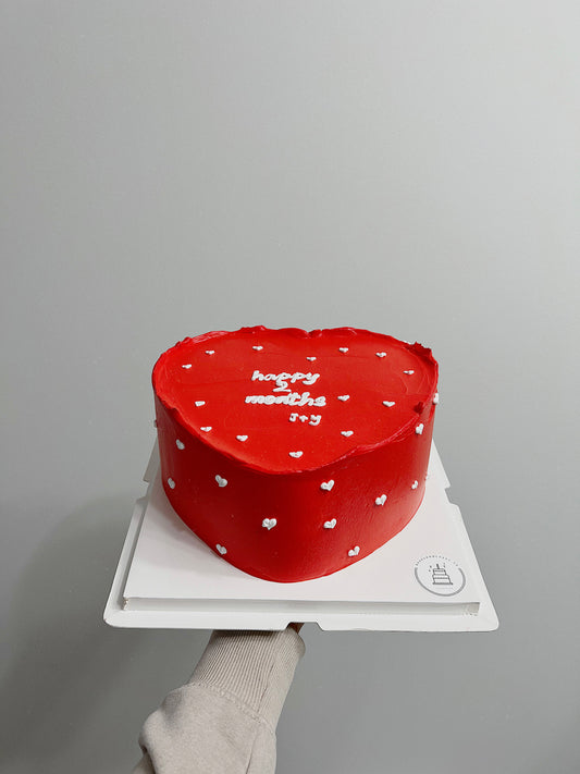 Red Heart Cake
